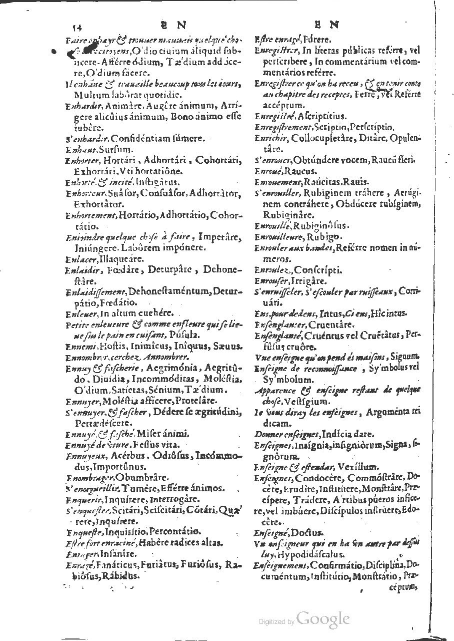 1564 - Henri Hylaire et Louis Cloquemin - Trésor des mots et traits français - BSB Munich