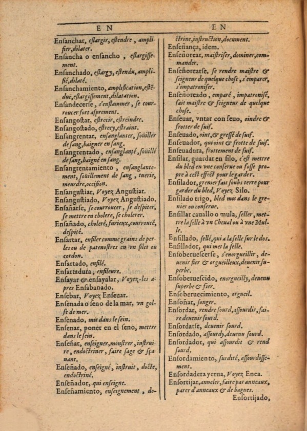 1607 - Marc Orry - Trésor des deux langues espagnole et française (Première et Seconde parties) - ÖNB Wien