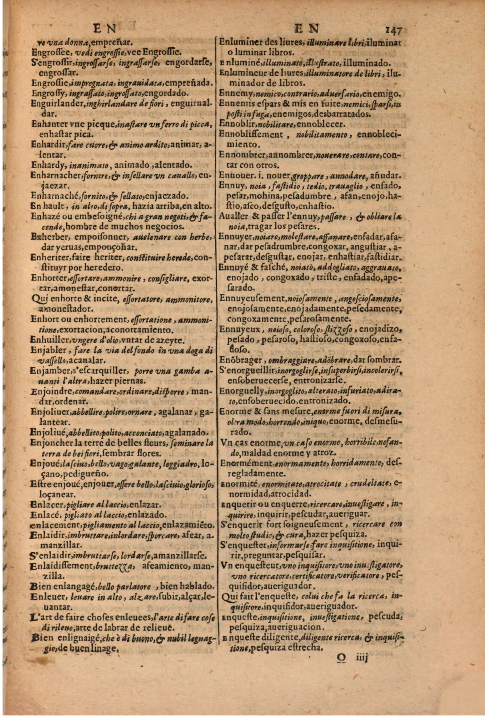 1616 - Pierre de la Rovière - Trésor des trois langues (Seconde partie) - BSB Munich