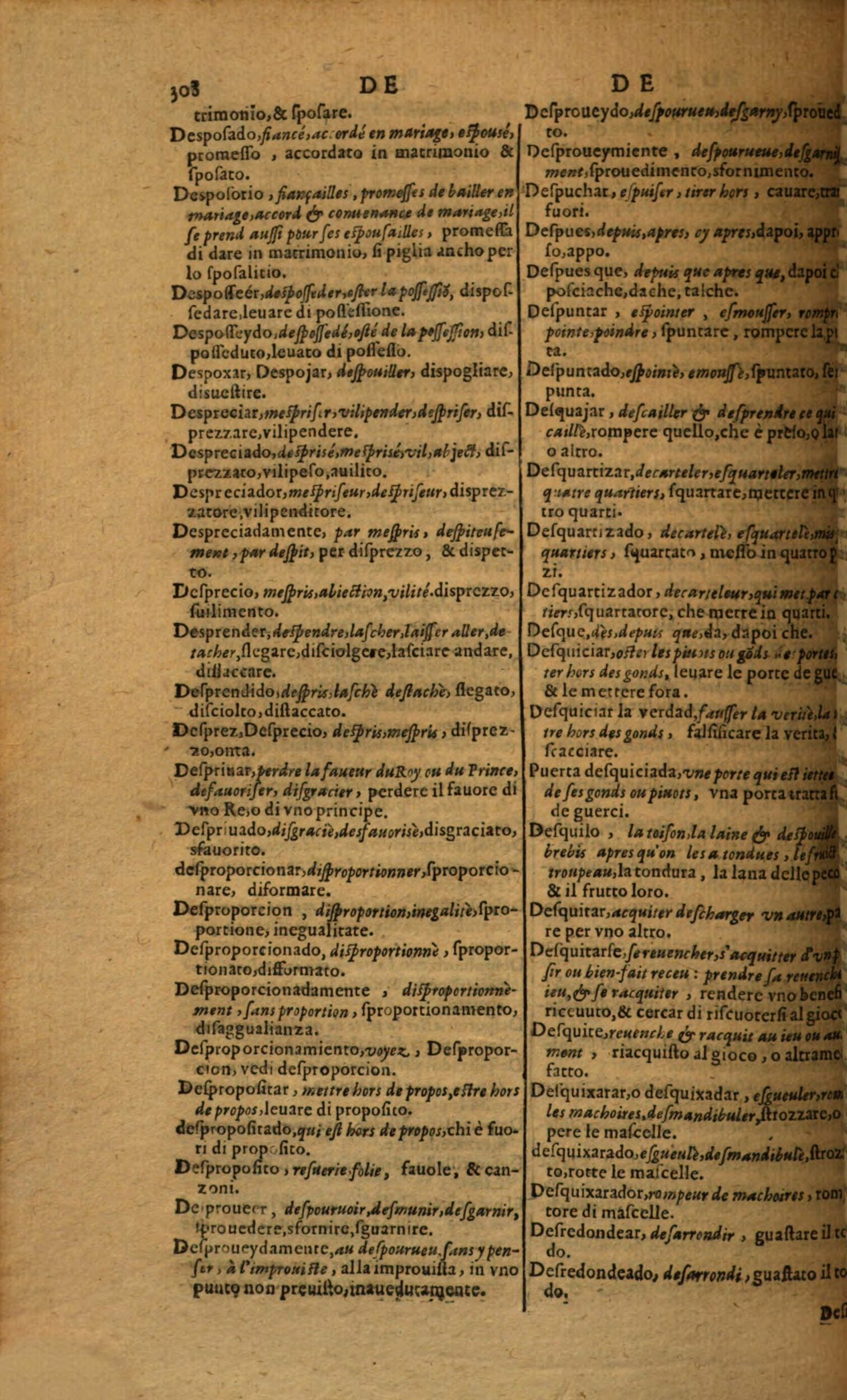 1617 - Samuel Crespin - Trésor des trois langues espagnole, française et italienne (Première partie) - Regensburg