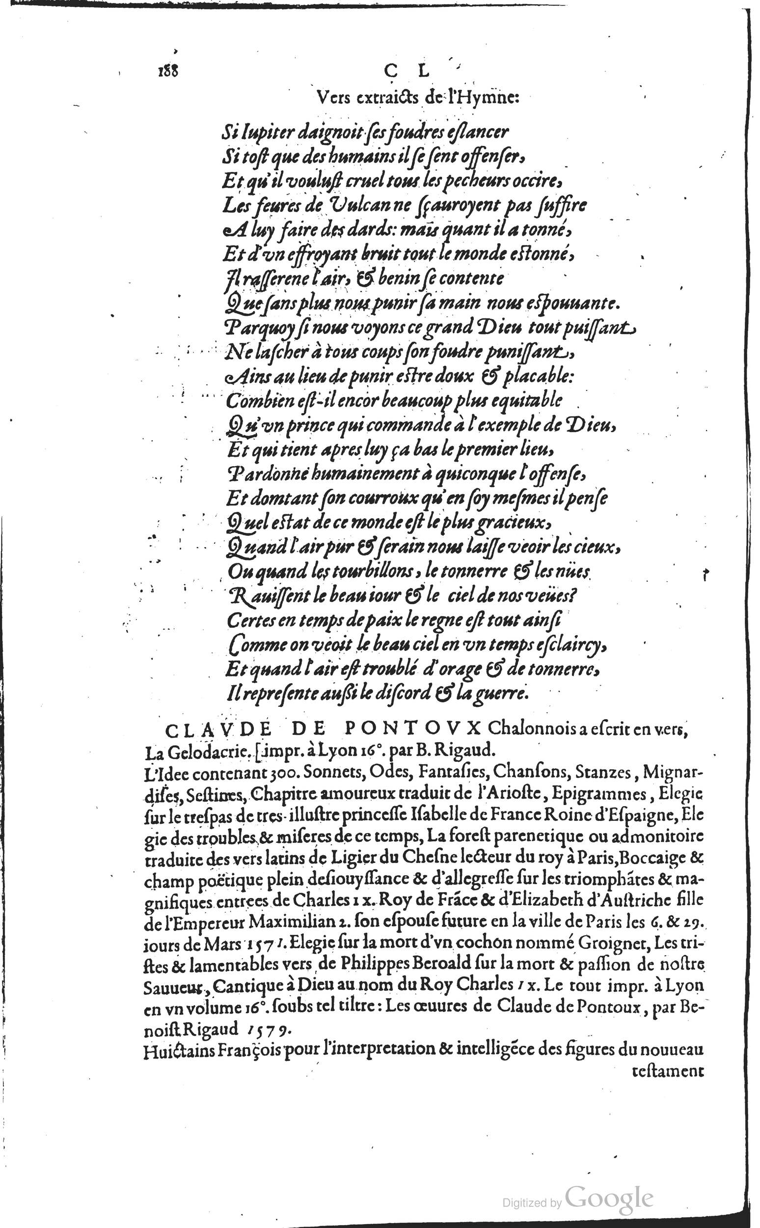 1585 - Barthélemy Honorat - Bibliothèques françaises - BSB Munich