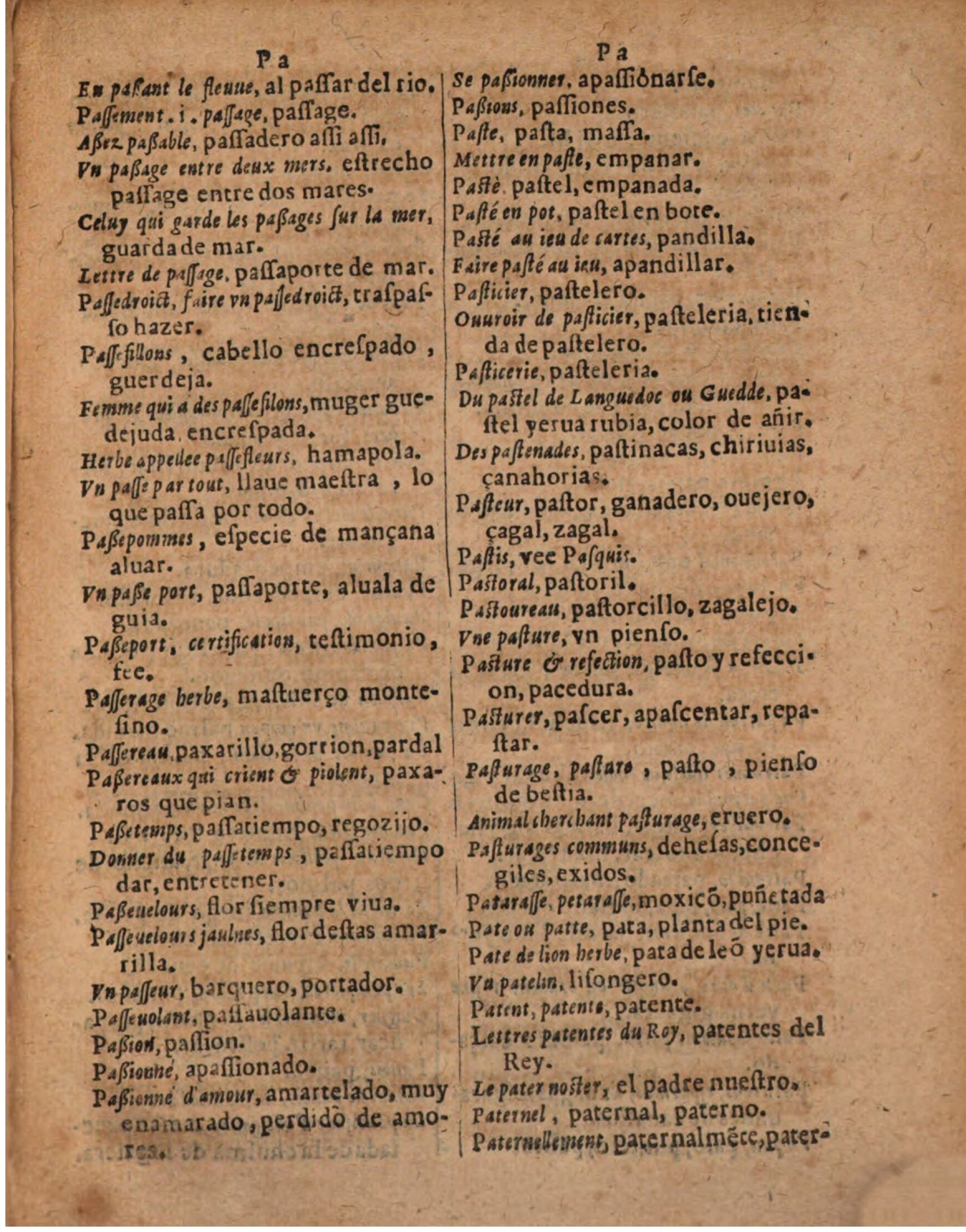 1624 - Hubert Antoine - Trésor des deux langues espagnole et française (Seconde partie) - BSB Munich