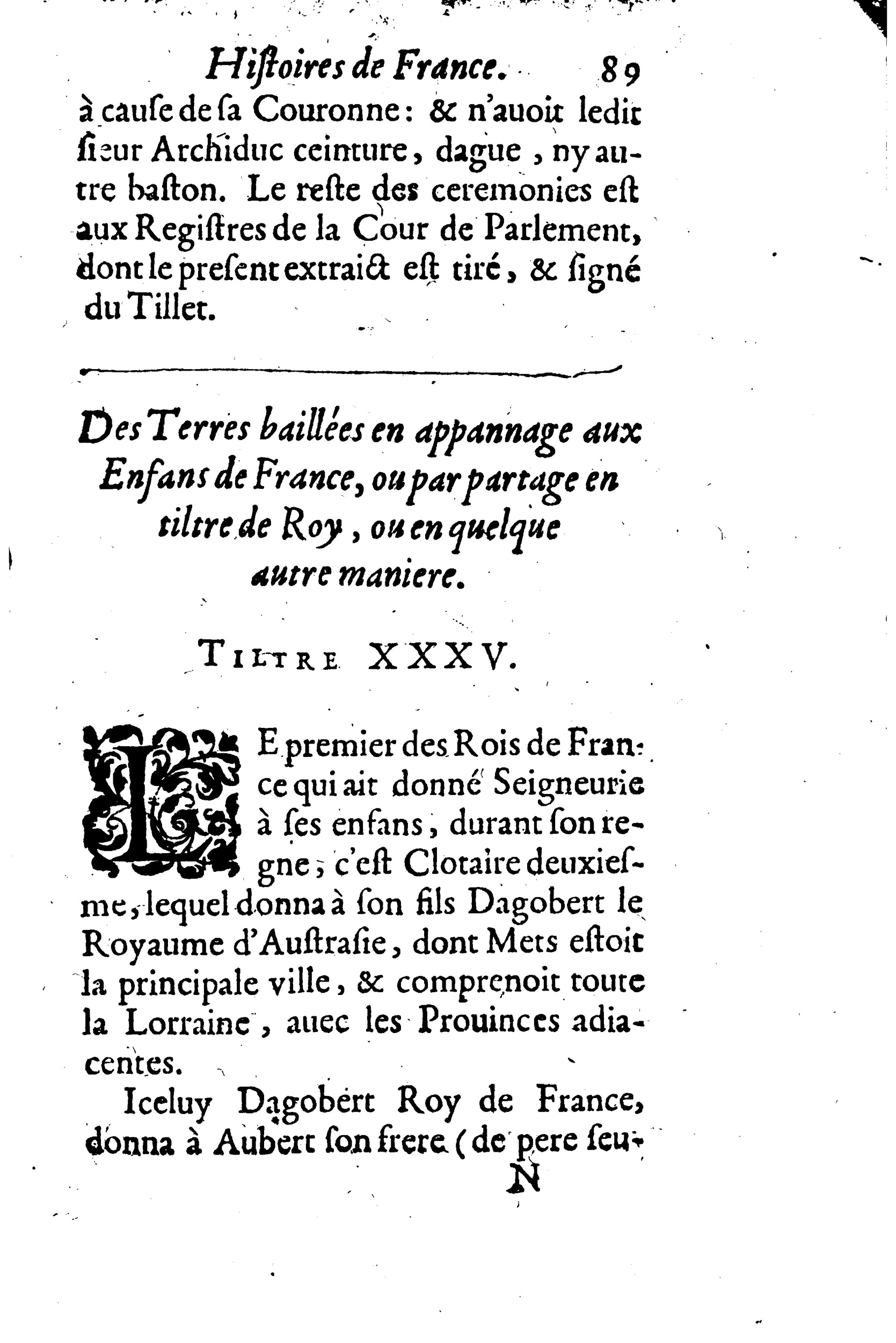 1633 - Jean Corrozet - Trésor des histoires de France - BM Lyon 1633 - Jean Corrozet - Trésor des histoires de France - BM Lyon