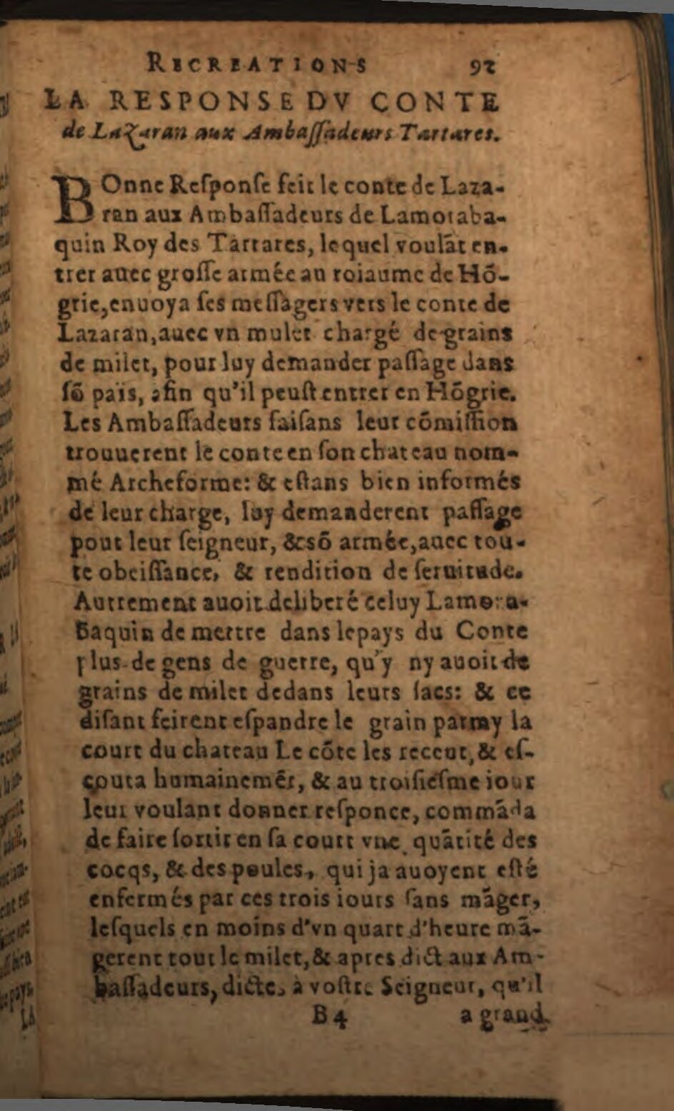 1616 - Balthazar Bellère - Trésor des récréations - BSB