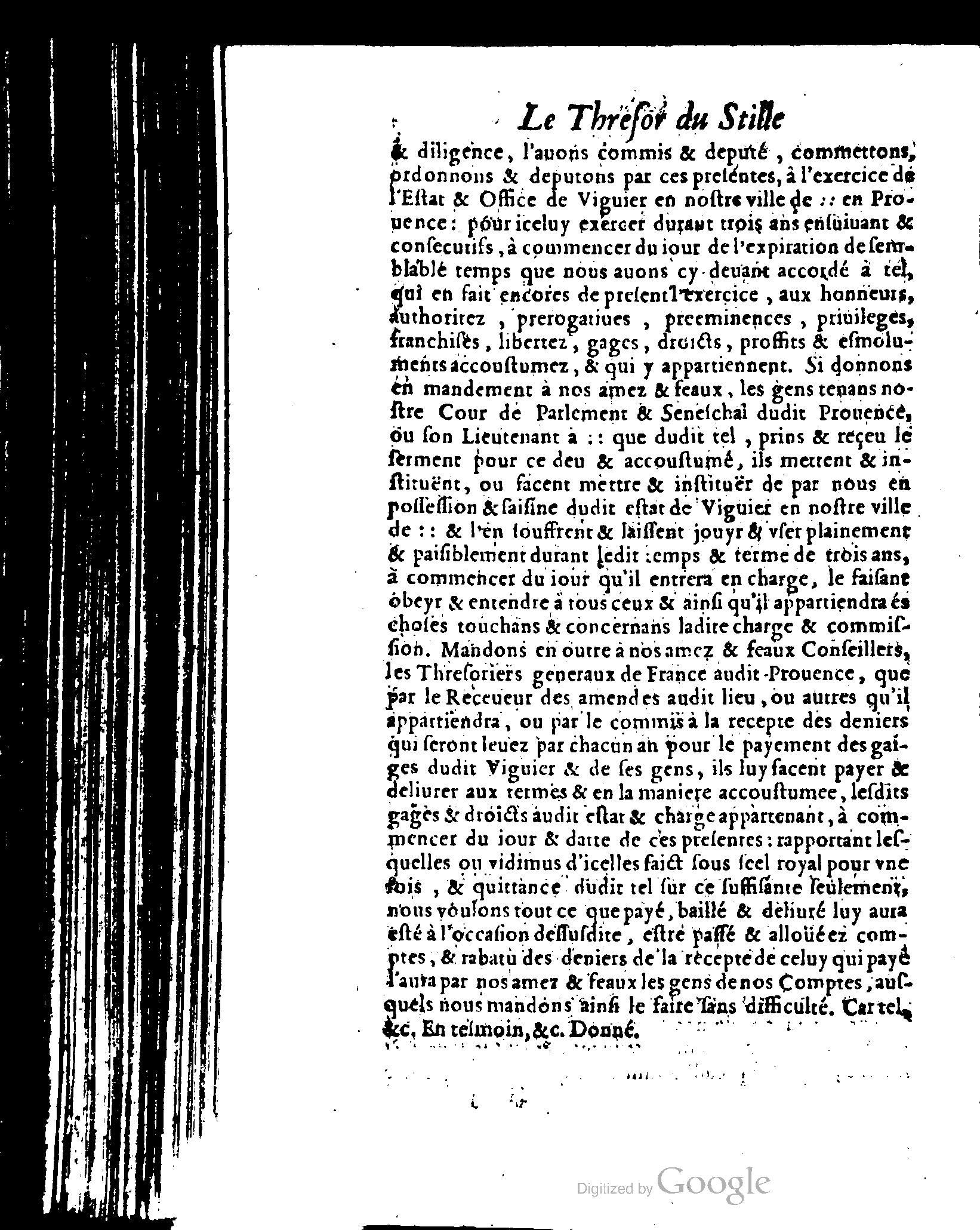 1614 - Jean Richer - Trésor du nouveau style et protocole de la chancellerie de France - BSB Munich