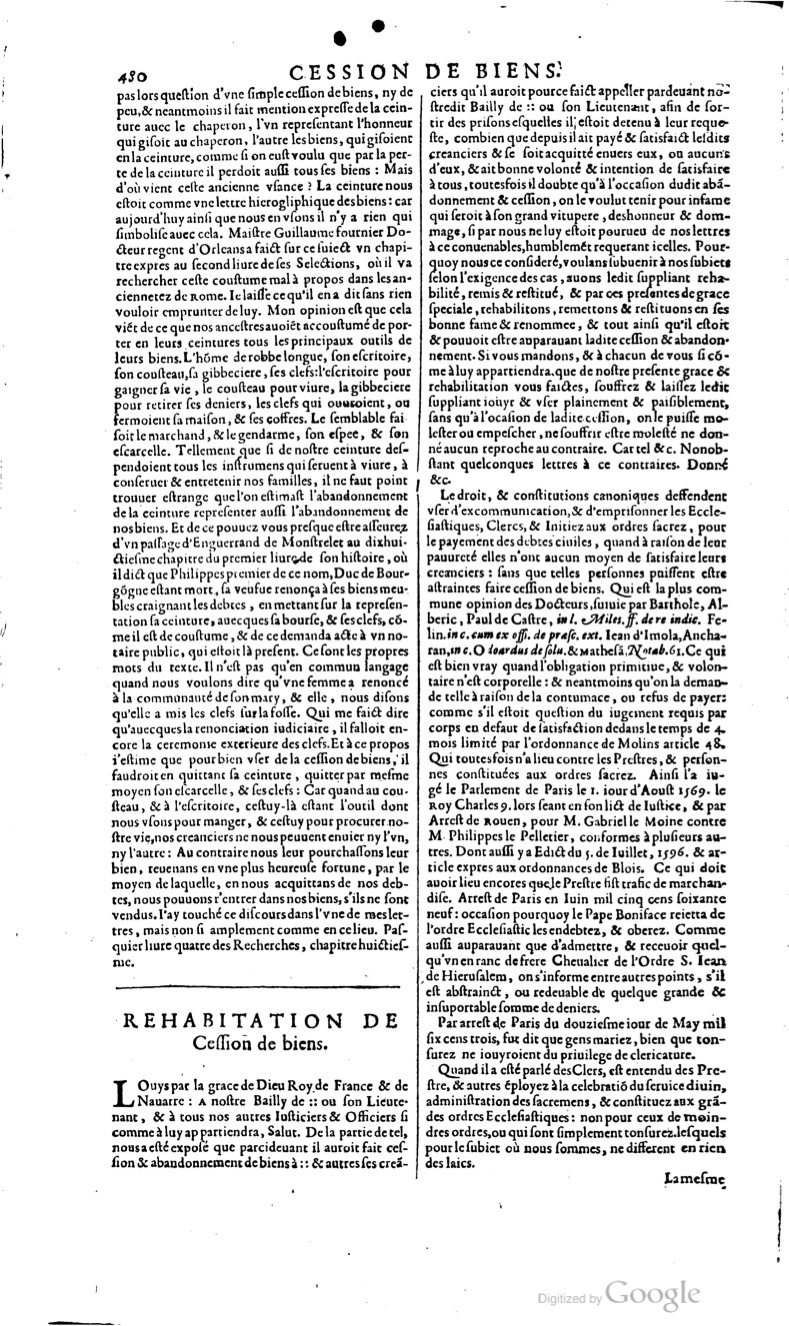 1629 - Veuve Nicolas Buon - Trésor du droit français (29620 T. 1) - BM Lyon