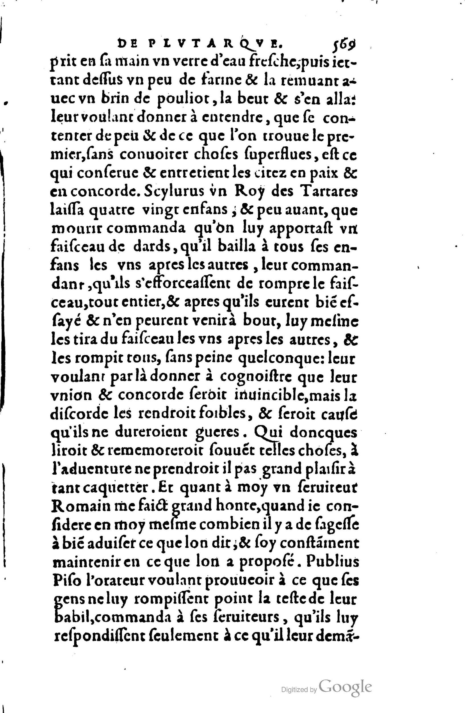 1578 - Jean Poupy - Trésor des morales de Plutarque - BSB Munich