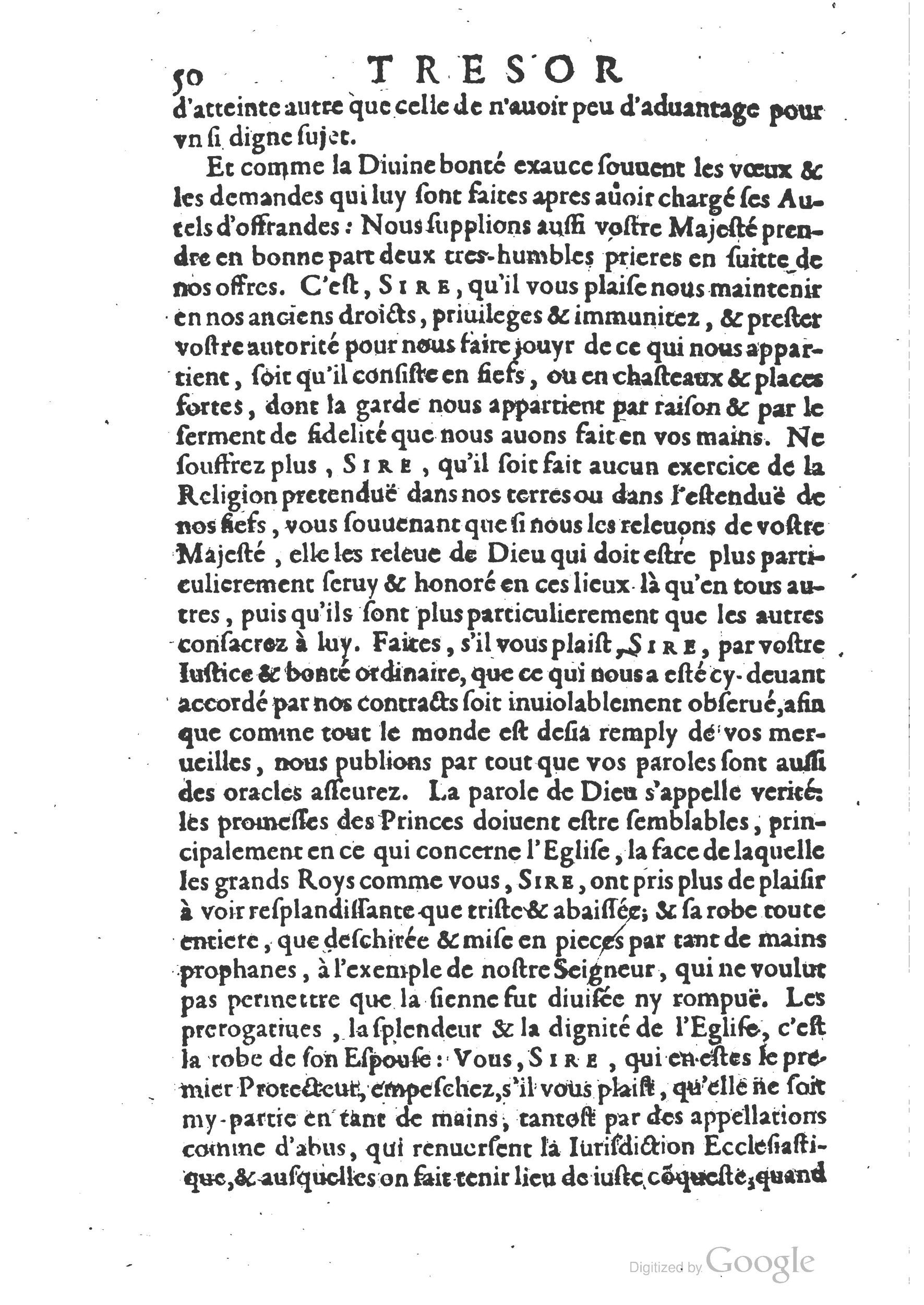 1654 - Michel Bobin - Trésor des harangues, remontrances et oraisons funèbres - BM Lyon