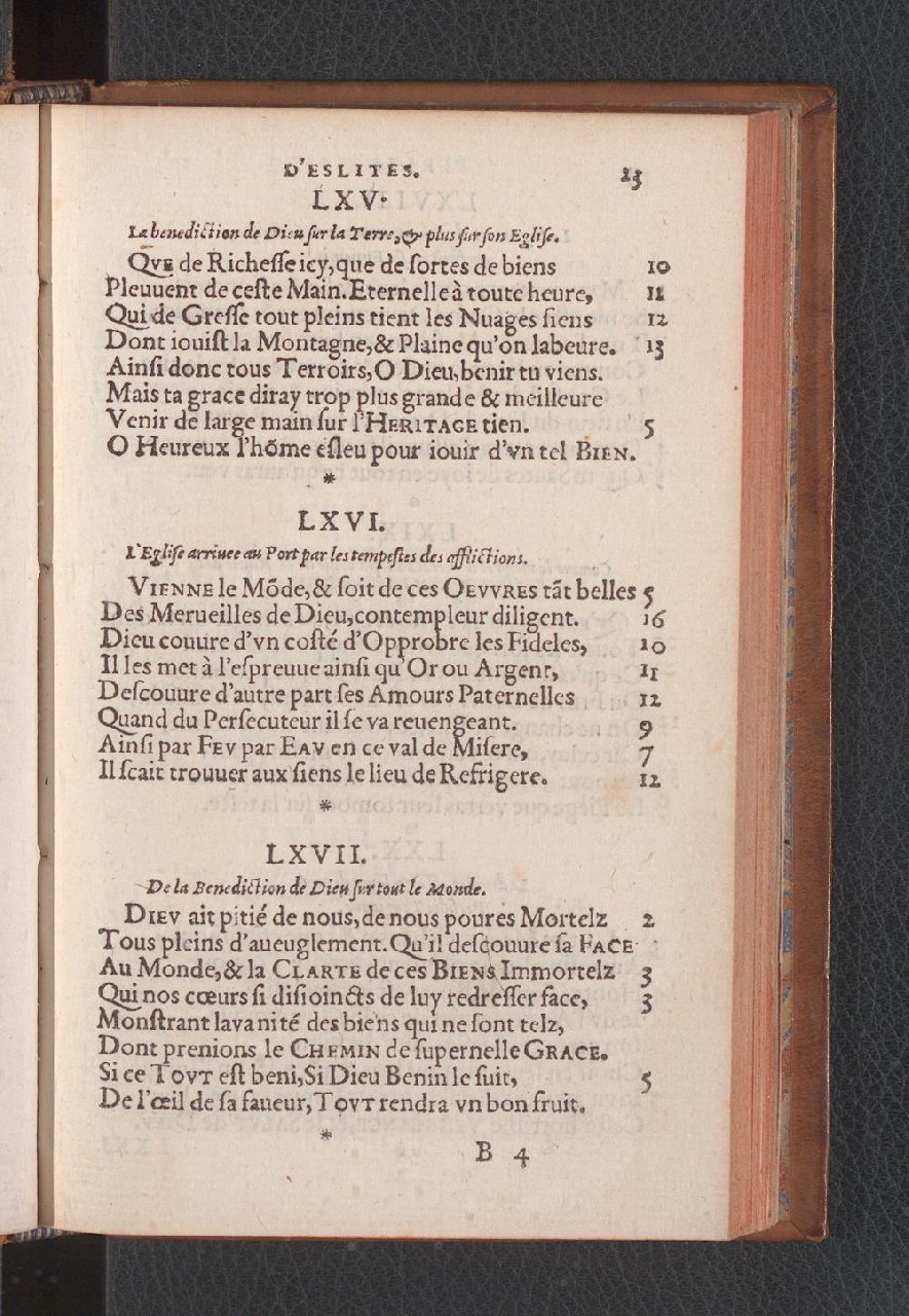 1577 - Jean de Laon - Trésor des 150 psaumes de David - Genève