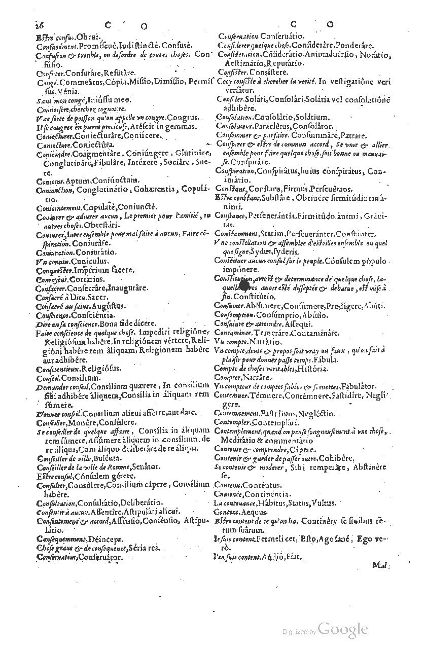 1585 - Simphorianum Beraud et Stephanum Michaëlem - Trésor des mots et traits français - Barcelone