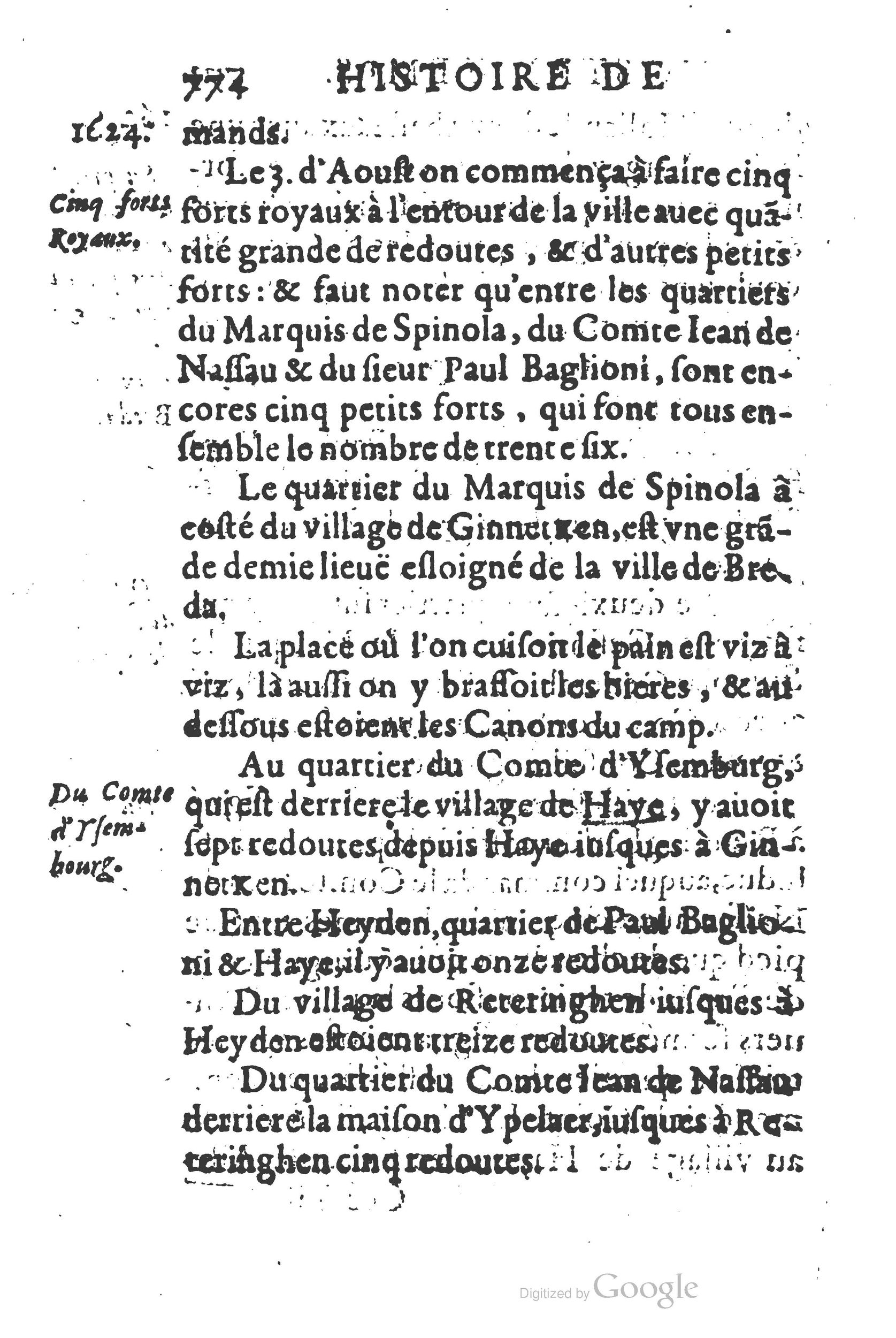 1626 - Joseph Bouillerot - Trésor de l’histoire générale de notre temps - BSB Munich