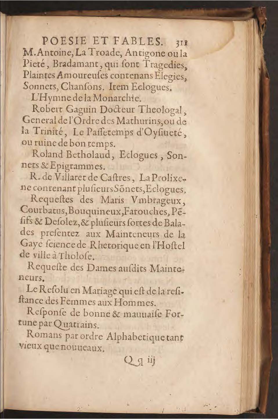 1602 - François Jacquin - Trésor des bons esprits français - BnF Arsenal