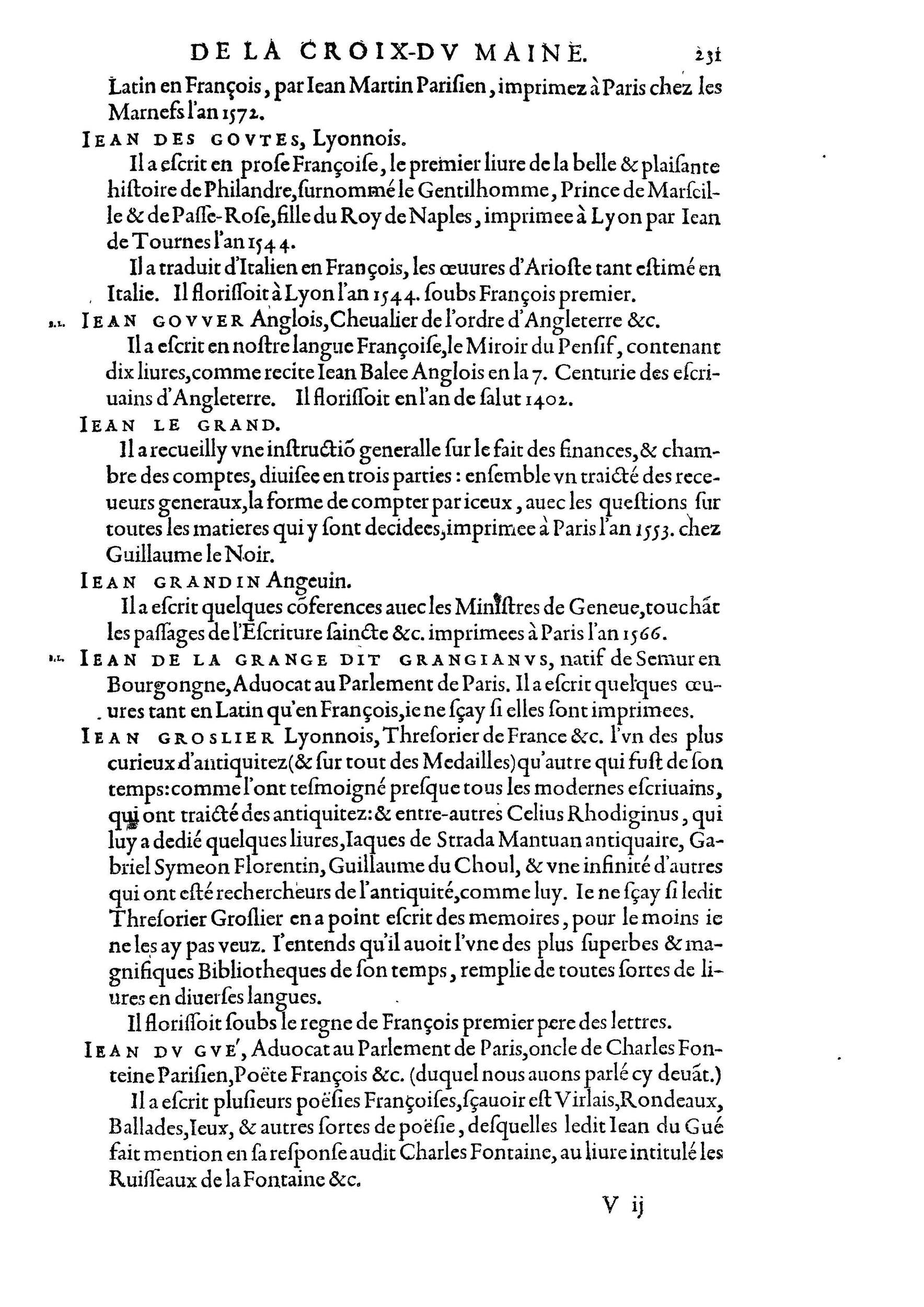 1584 - Abel L&#039;Angelier - Bibliothèques françaises - BnF