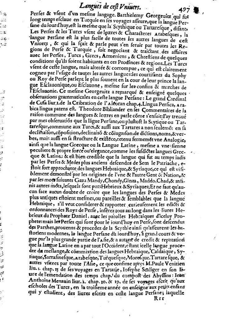1613 - Matthieu Berjon - Trésor de l’histoire des langues de cet univers - BM Lyon