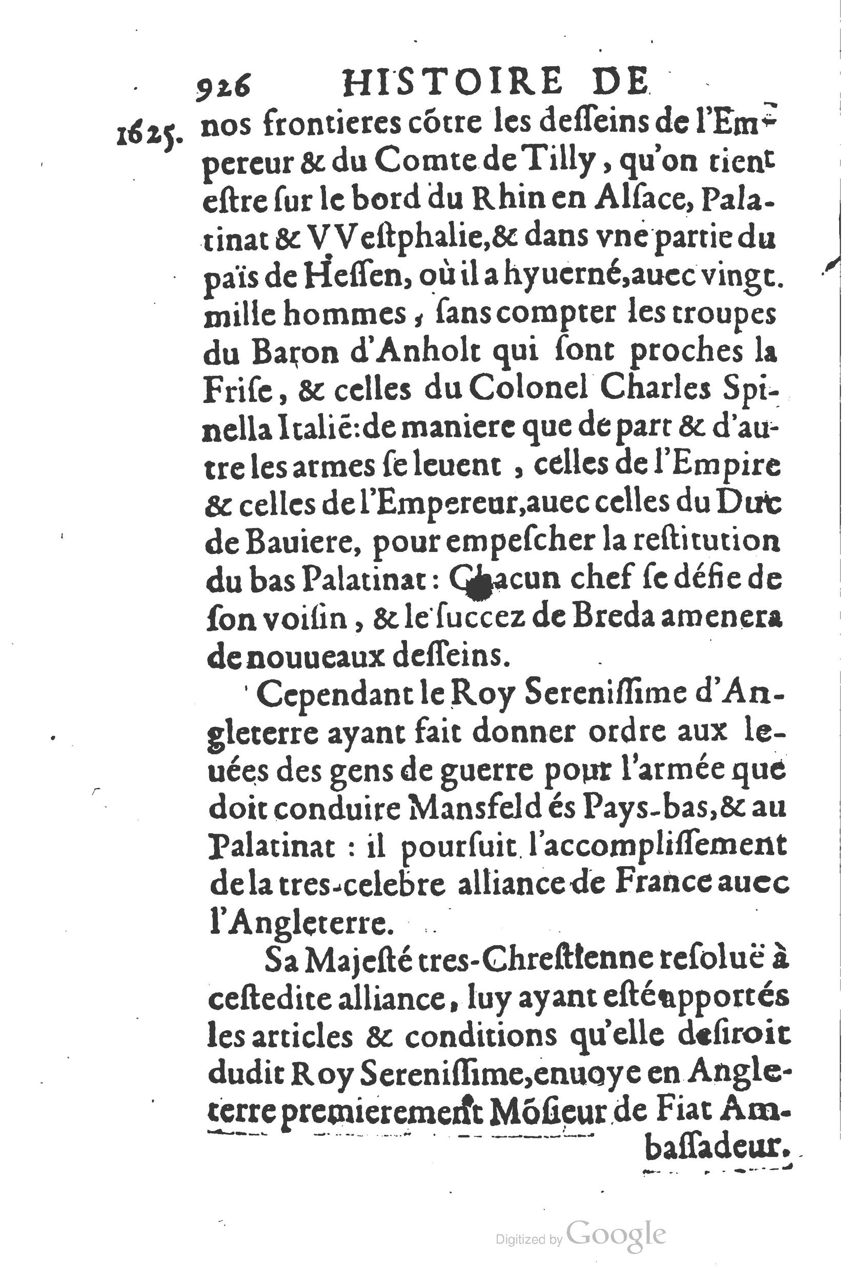 1626 - Joseph Bouillerot - Trésor de l’histoire générale de notre temps - BSB Munich