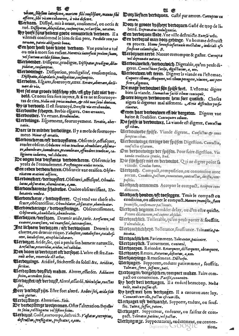 1573 - Christophe Plantin - Trésor du langage bas-allemand - BM Lyon