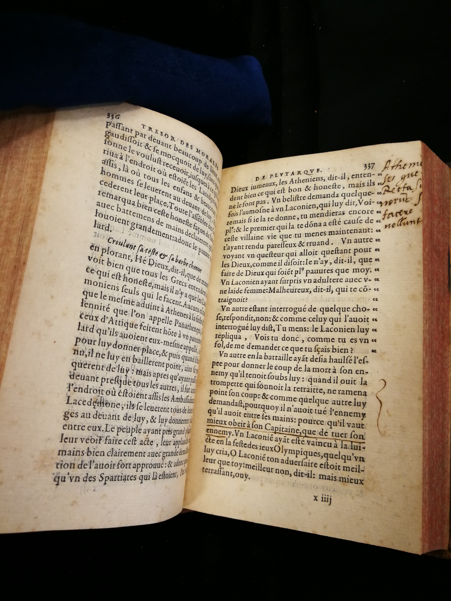1577 - Jean Poupy - Trésor des morales de Plutarque - Les Méjanes, Aix-en-Provence