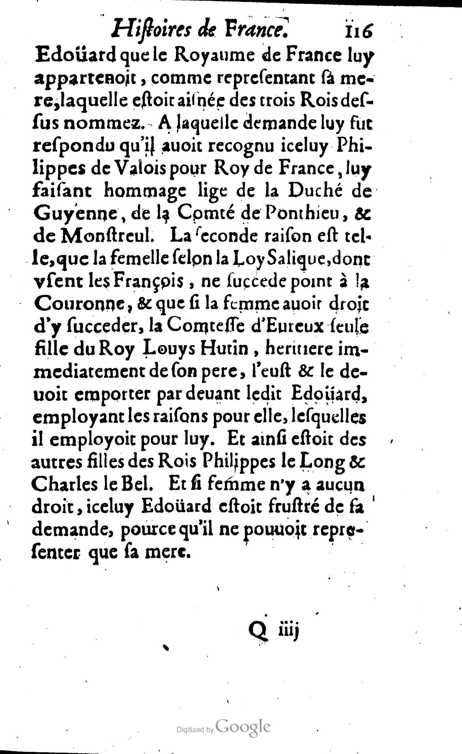 1638 - Jean Corrozet - Trésor des histoires de France - BM Lyon
