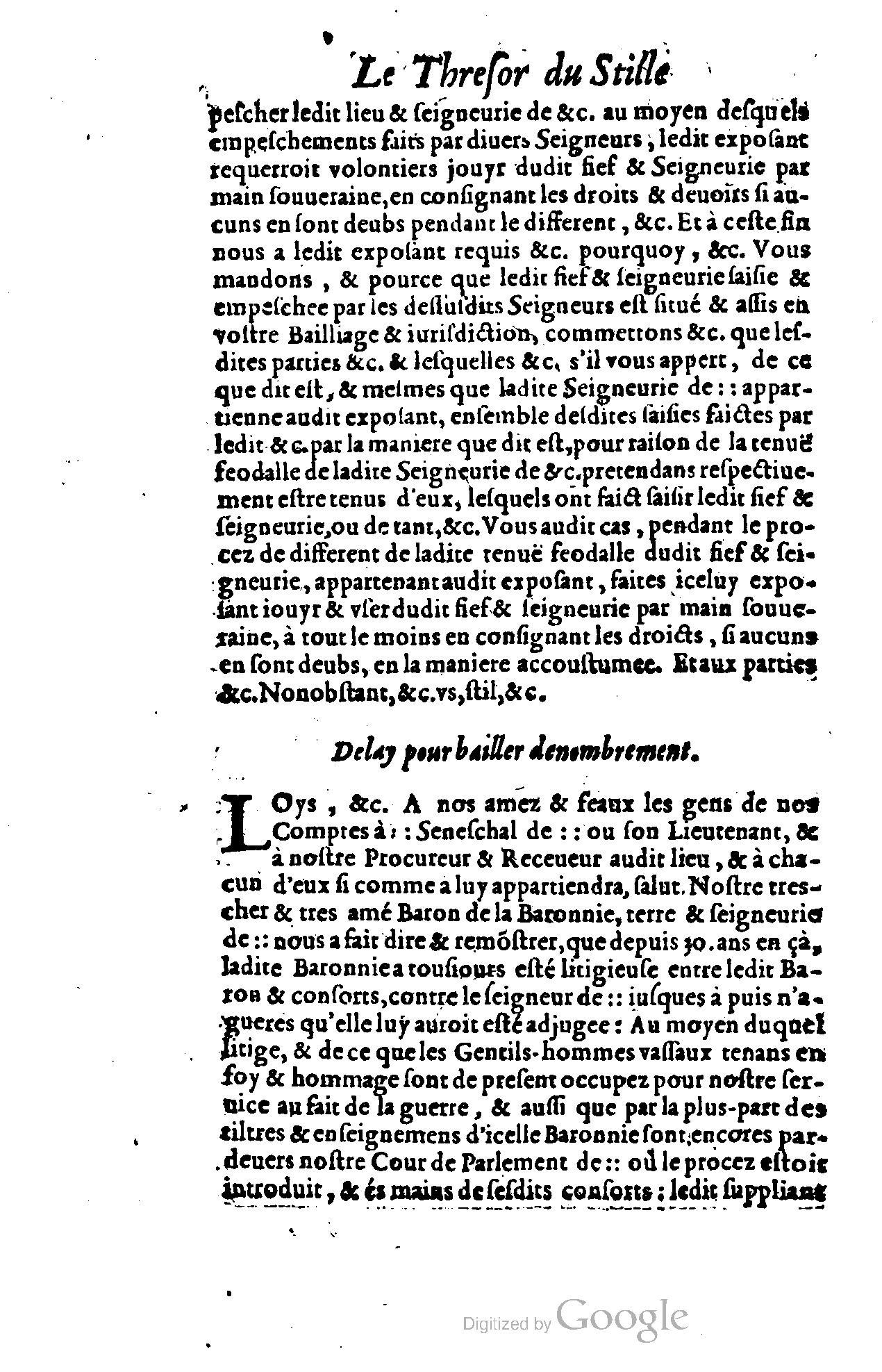 1614 - Jean Richer - Trésor du nouveau style et protocole de la chancellerie de France - BSB Munich
