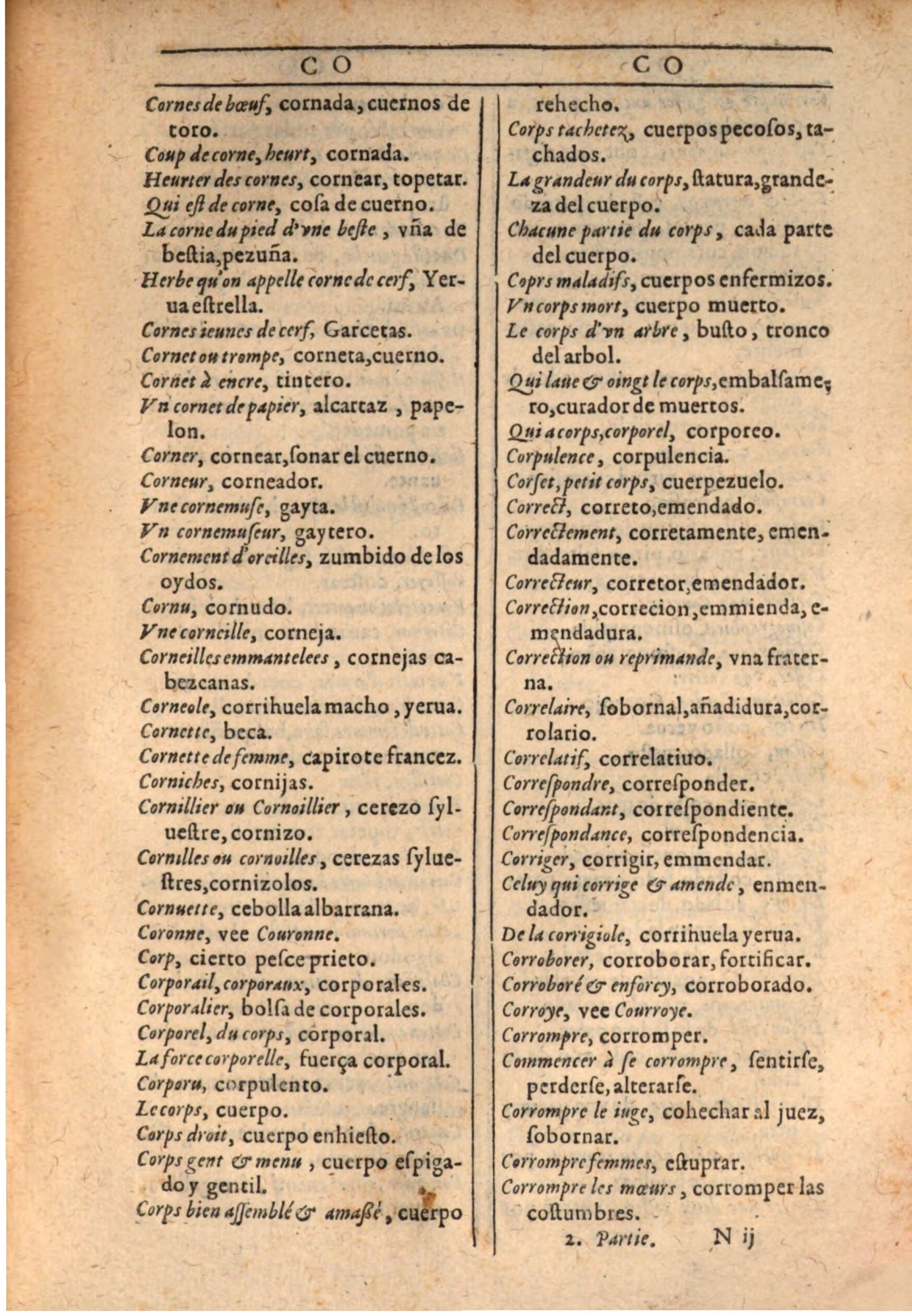 1607 - Marc Orry - Trésor des deux langues espagnole et française (Seconde partie) - BSB Munich 1607 - Marc Orry - Trésor des deux langues espagnole et française (Seconde partie) - BSB Munich