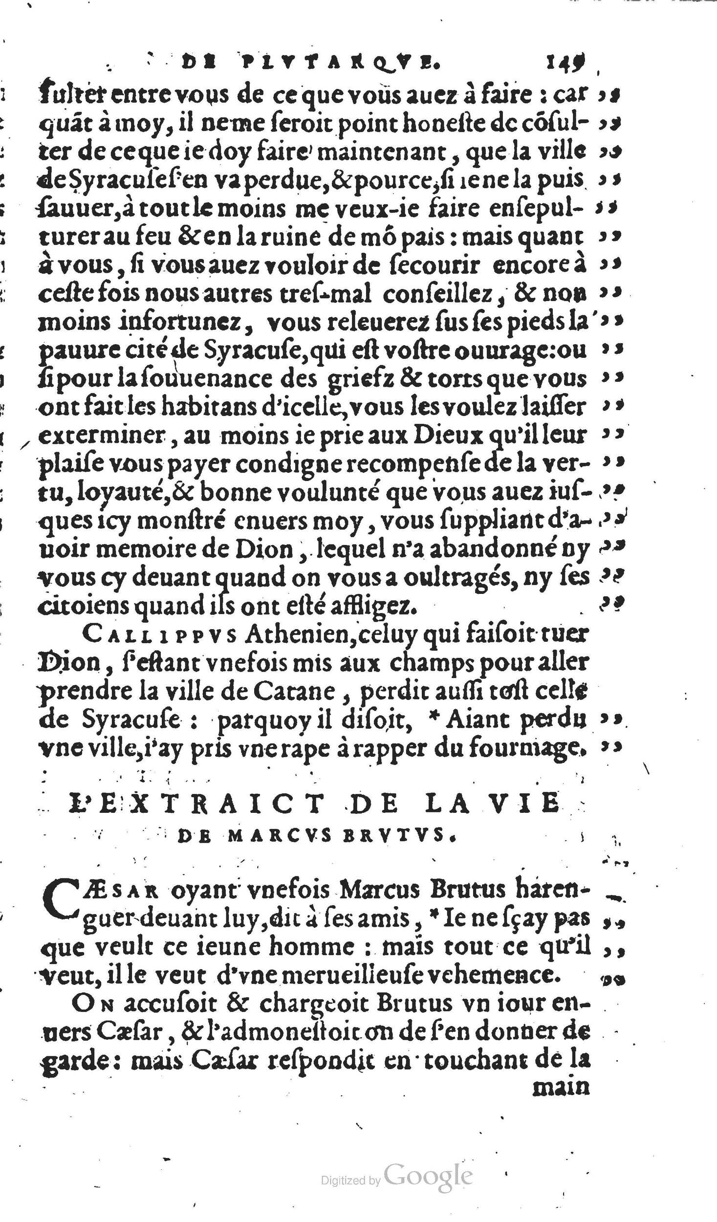 1567 - Willem Silvius - Trésor des vies de Plutarque - Anvers Musée Plantin-Moretus