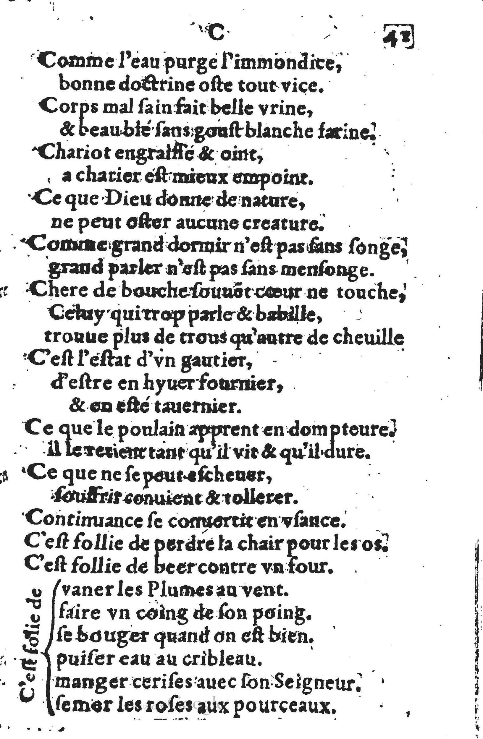 1578 - Nicolas Lescuyer - Trésor des sentences dorées - UGent