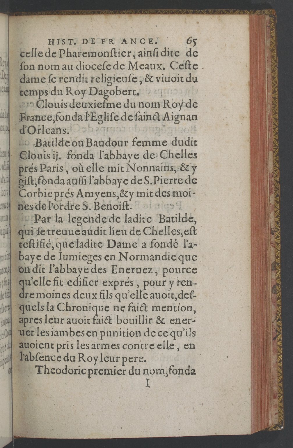 1603 - Galiot Corrozet - Trésor des histoires de France - BnF Tolbiac