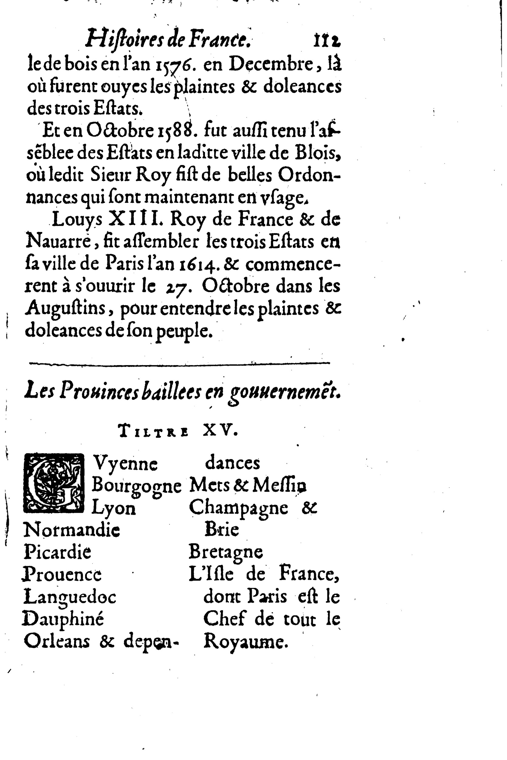 1633 - Jean Corrozet - Trésor des histoires de France - BM Lyon 1633 - Jean Corrozet - Trésor des histoires de France - BM Lyon
