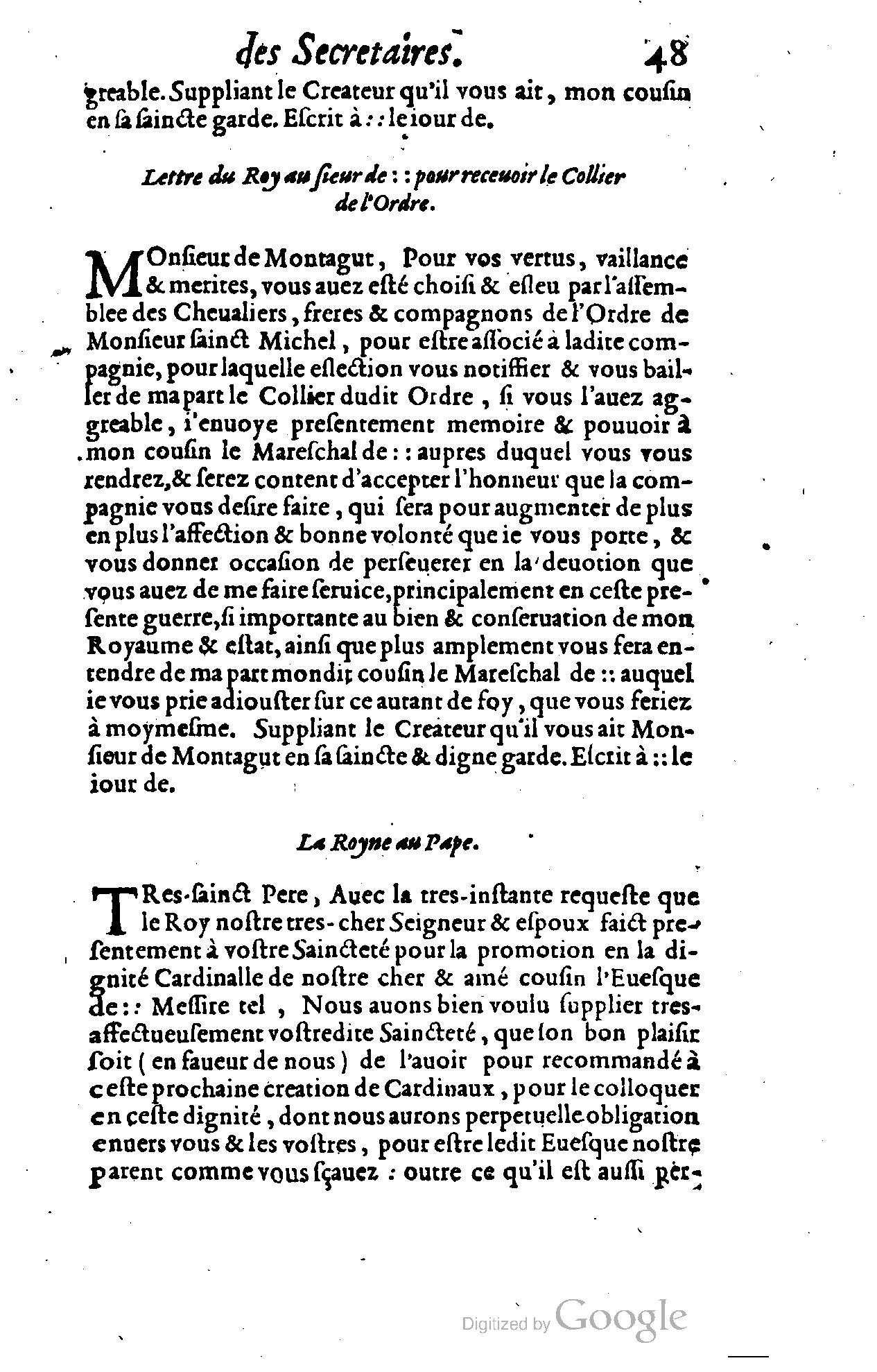1614 - Jean Richer - Trésor du nouveau style et protocole de la chancellerie de France - BSB Munich