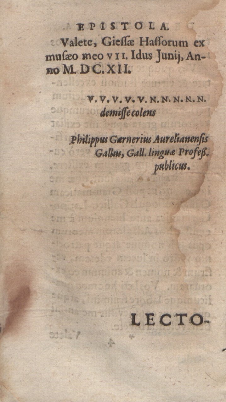 1612 - Dominicus Custos - Trésor des proverbes français  - Bibliopol-Olomuc