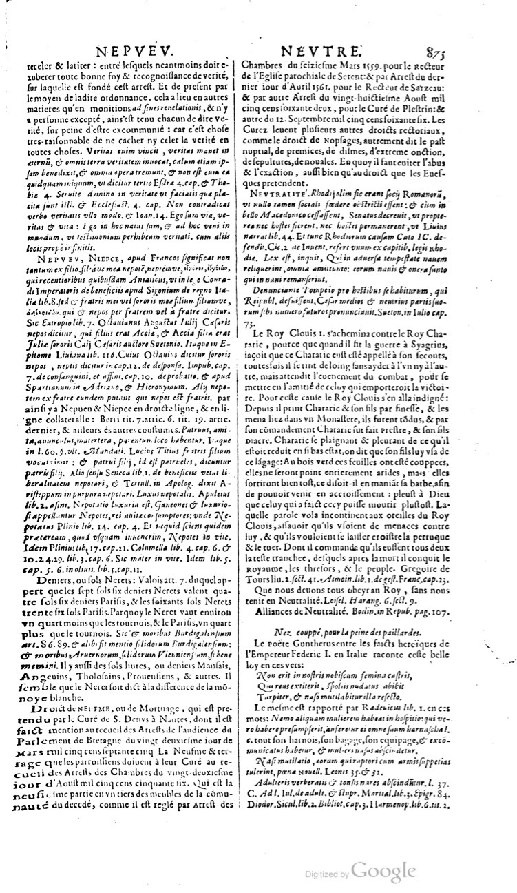 1629 - Veuve Nicolas Buon - Trésor du droit français (21754 T. 2) - BM Lyon