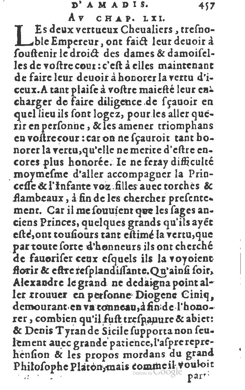 1582 - Jean Huguetan - Trésor des Amadis T. 1 - BM Lyon