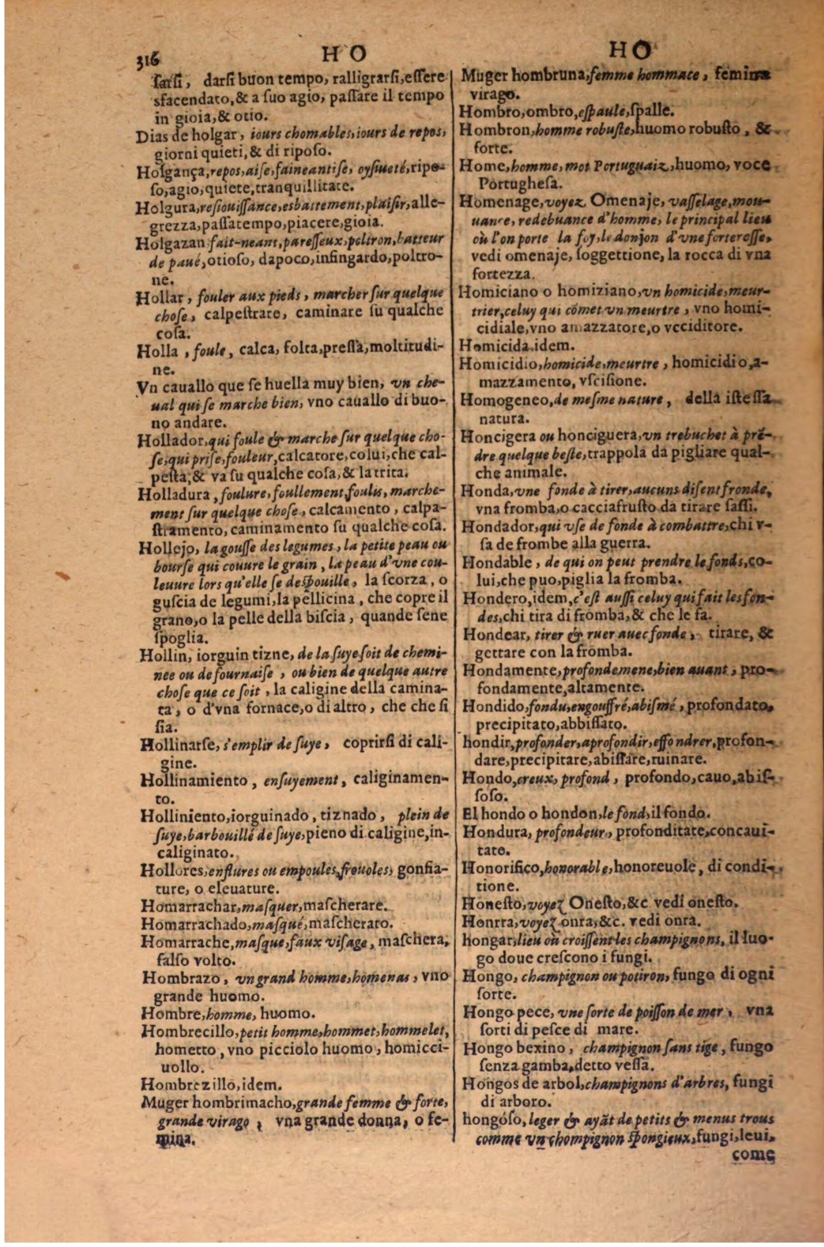 1606 - Samuel Crespin - Thresor des trois langues, francoise, italiene et espagnolle - BSB Munich