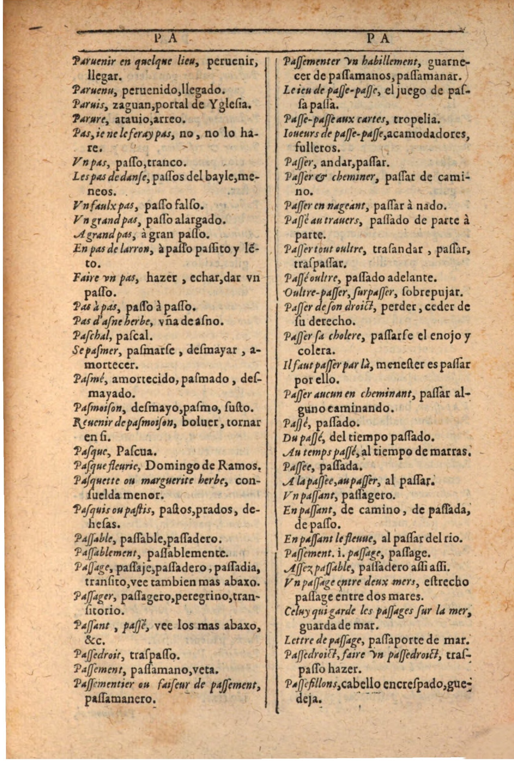 1607 - Marc Orry - Trésor des deux langues espagnole et française (Seconde partie) - BSB Munich