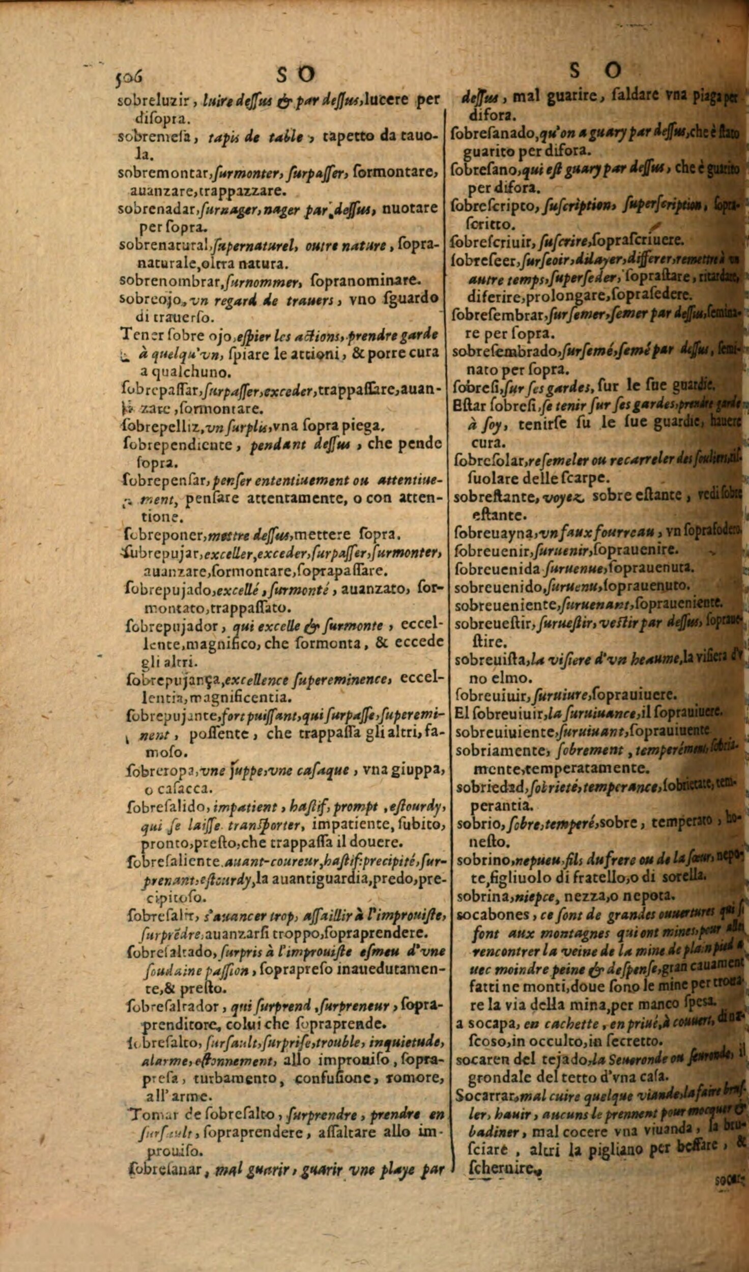 1617 - Samuel Crespin - Trésor des trois langues espagnole, française et italienne (Première partie) - Regensburg
