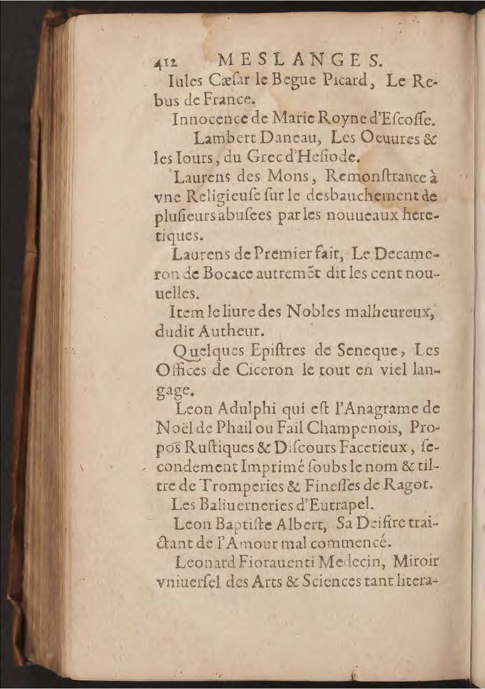 1602 - François Jacquin - Trésor des bons esprits français - BnF Arsenal