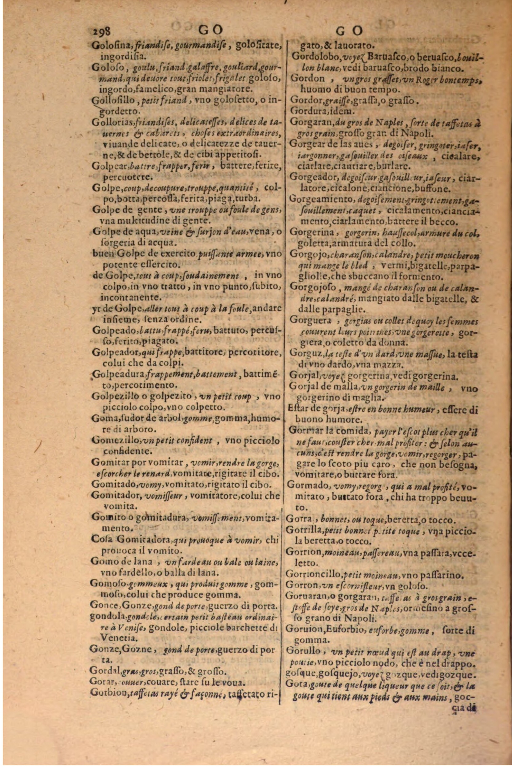 1606 - Samuel Crespin - Thresor des trois langues, francoise, italiene et espagnolle - BSB Munich