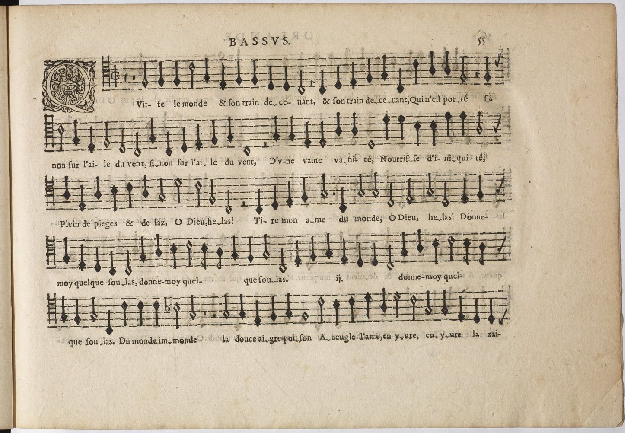 1594 - Paul Marceau - Trésor de musique d&#039;Orlande de Lassus, Superius, Bassus, Tenor, Quinta pars - BnF