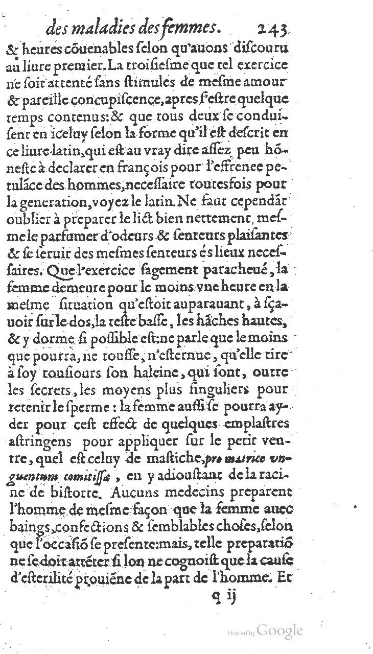 1585 - Jacques du Puis - Trésor des remèdes secrets pour les maladies des femmes - BnF