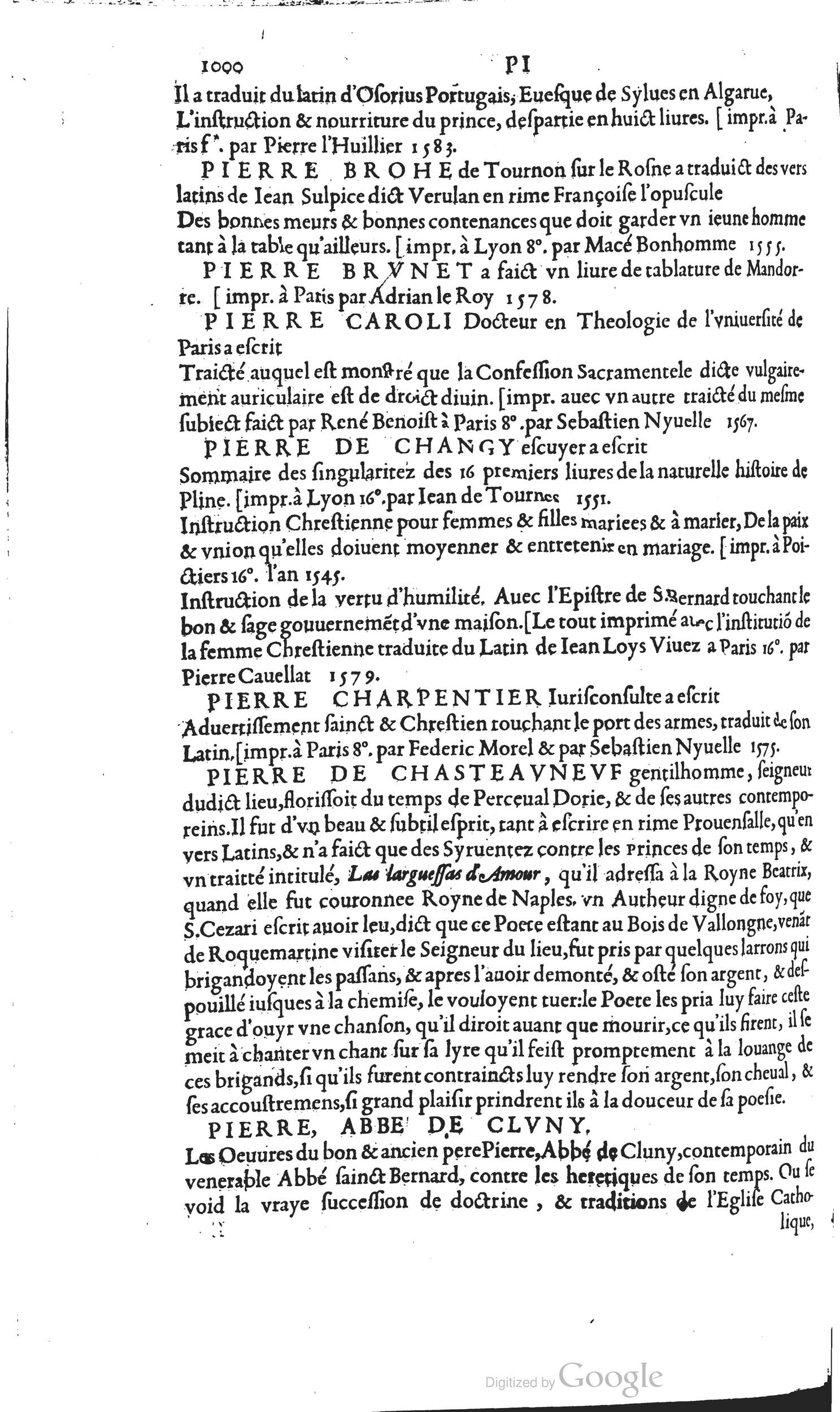 1585 - Barthélemy Honorat - Bibliothèques françaises - BSB Munich