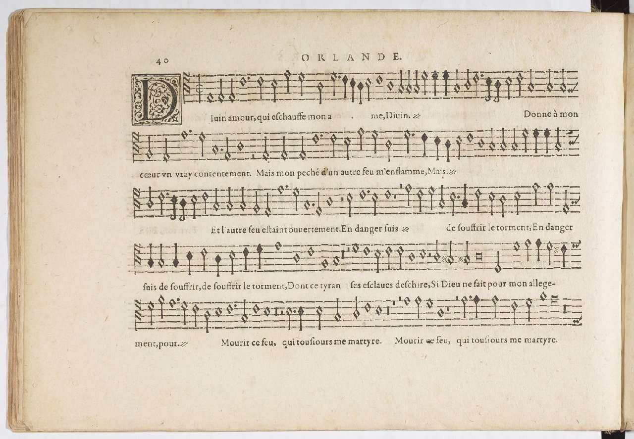 1594 - Paul Marceau - Trésor de musique d&#039;Orlande de Lassus, Superius, Bassus, Tenor, Quinta pars - BnF