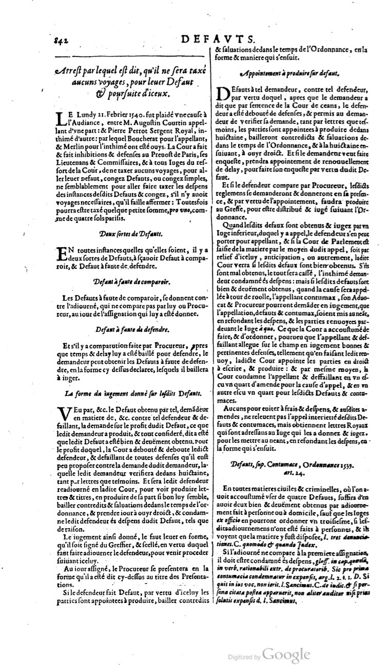 1629 - Veuve Nicolas Buon - Trésor du droit français (21754 T. 1) - BM Lyon