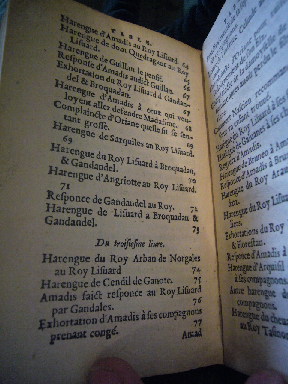 1567 - Jean Pygot - Trésor des Amadis - BnF Arsenal