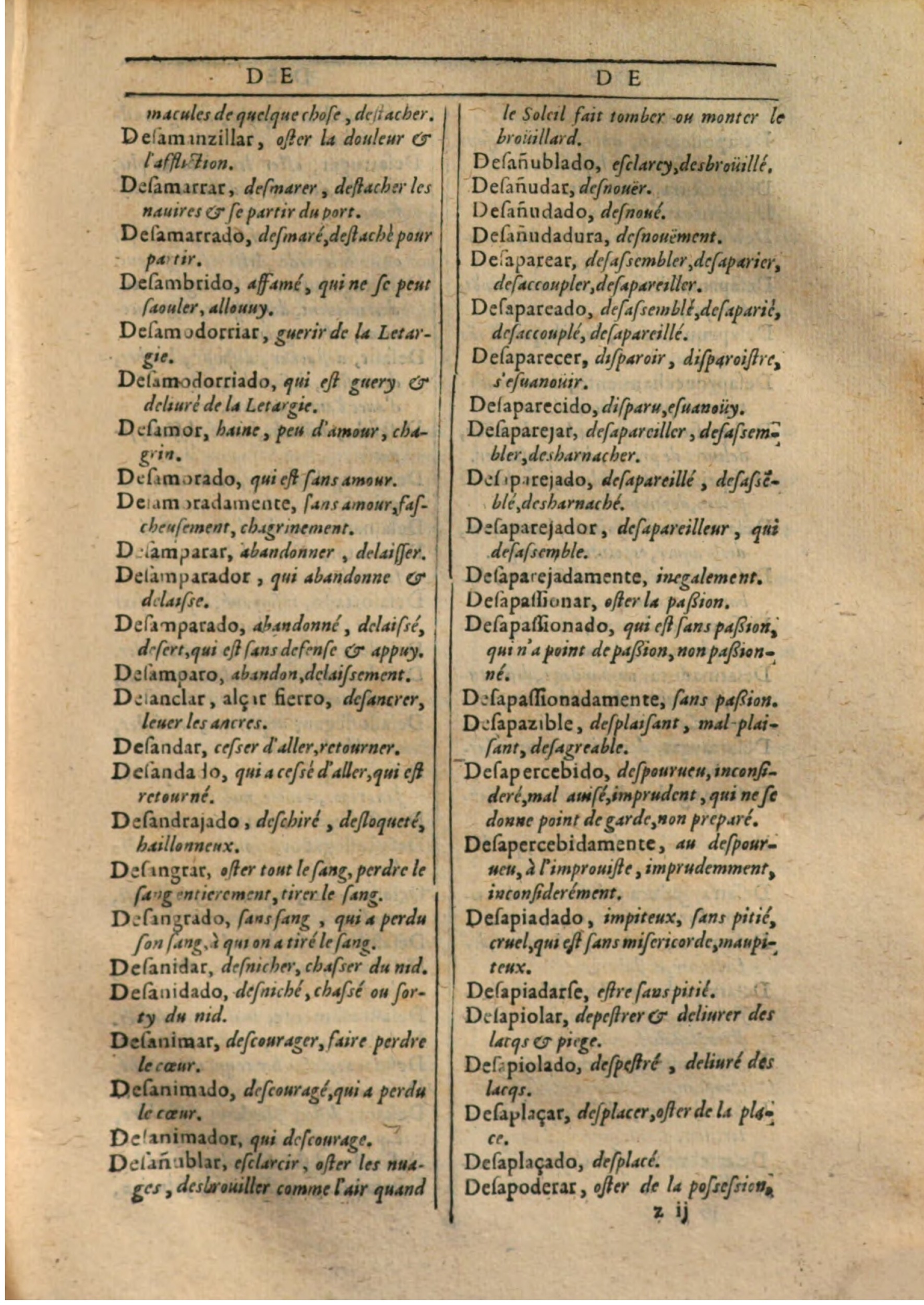 1607 - Marc Orry - Trésor des deux langues espagnole et française (Première partie) - BSB Munich 1607 - Marc Orry - Trésor des deux langues espagnole et française (Première partie) - BSB Munich