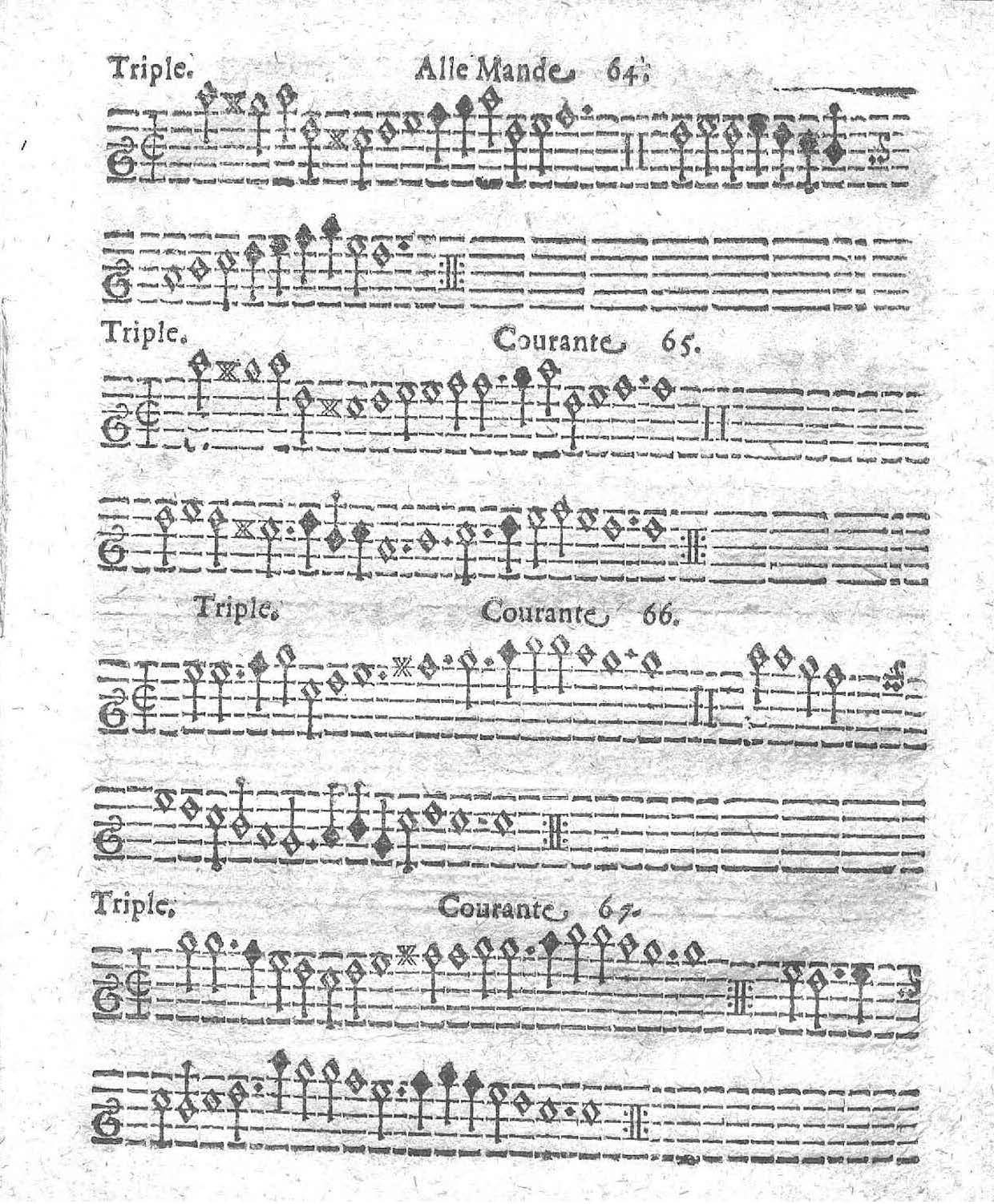 1621 - Jehan Weidnern - Trésor de toutes sortes de danses nouvelles à la française, allemande, espagnole, et italienne, à cinq et six parties - Vatican Apostolic Library