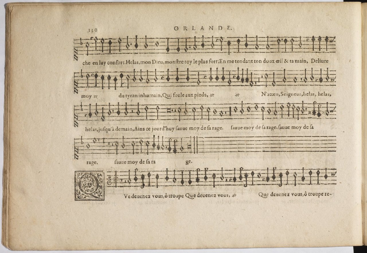 1594 - Paul Marceau - Trésor de musique d&#039;Orlande de Lassus, Superius, Bassus, Tenor, Quinta pars - BnF