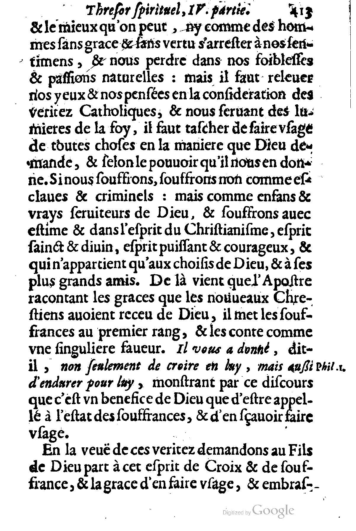 1635 - Sébastien Huré - Trésor spirituel contenant les obligations - BM Lyon