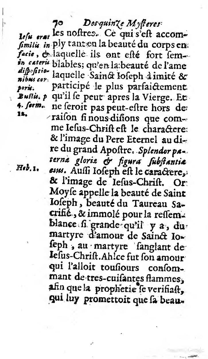 1646 - Jean Piot - Trésor inestimable de Saint-Joseph - BNC Rome