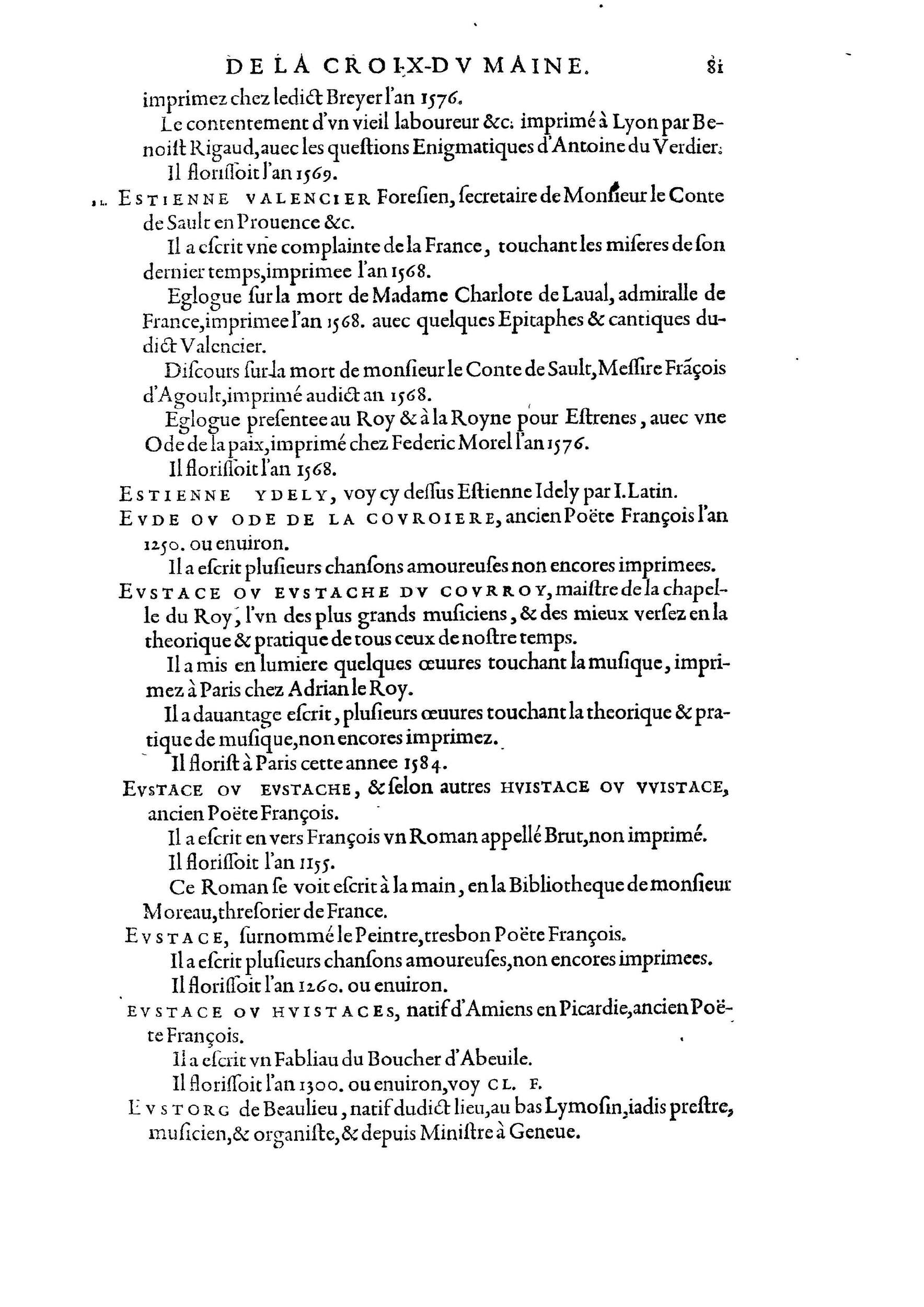 1584 - Abel L&#039;Angelier - Bibliothèques françaises - BnF