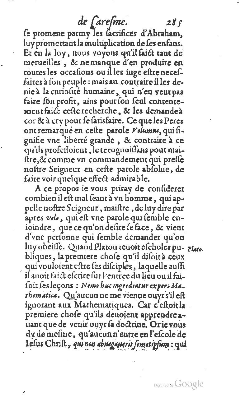 1607 - Nicolas Du Fossé - Trésor quadragésimal - T 01 - BM Lyon